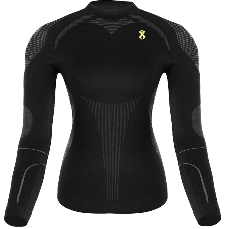 Funktionelles Damen-T-Shirt Rilax Mia, schwarz – langärmlig