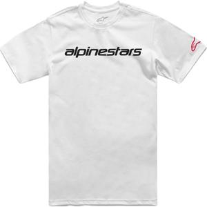Alpinestars Linear Wordmark 2.0 CSF T-Shirt weiß-rot-schwarz