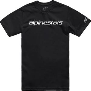 Alpinestars Linear Wordmark 2.0 CSF schwarz-weißes T-Shirt