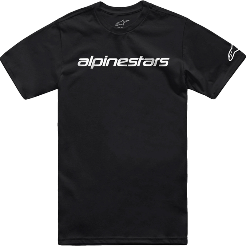Alpinestars Linear Wordmark 2.0 CSF schwarz-weißes T-Shirt