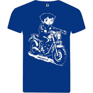 Kinder-Jungen-T-Shirt MotoZem - Bikerblau