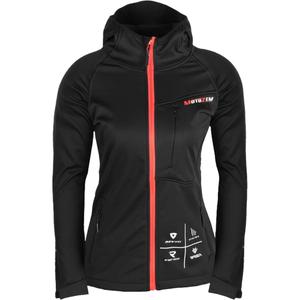 Softshelljacke für Damen MotoZem Racing Team schwarz-rot