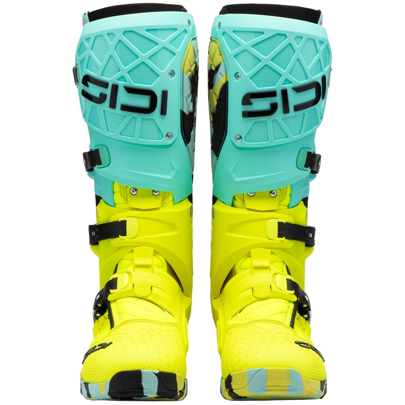 SiDi Crossair X Motorradstiefel mint-fluoreszierend gelb