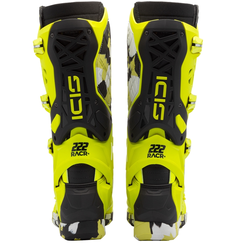 Motorradstiefel SiDi Crossair X RACR001 schwarz-fluoreszierend gelb