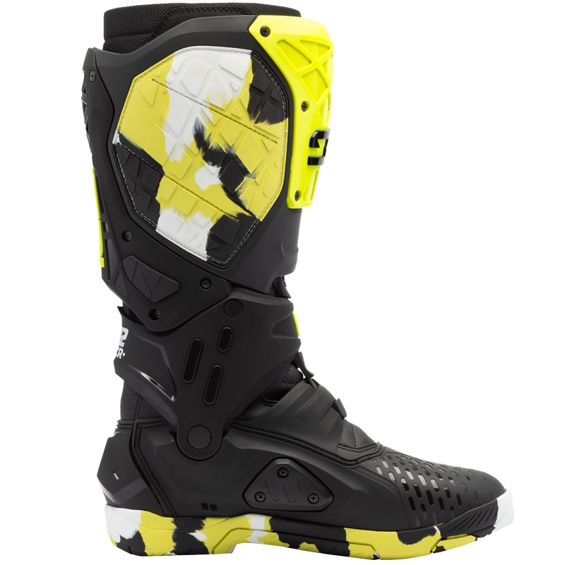 Motorradstiefel SiDi Crossair X RACR002 fluoreszierend gelb-schwarz