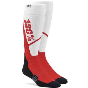 Socken 100% - USA Torque MX weiß-rot