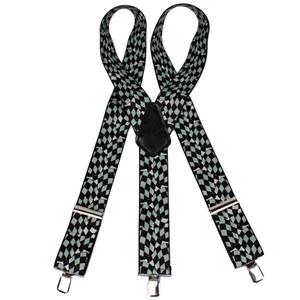 Hosenträger mit Motiv Schachbrett