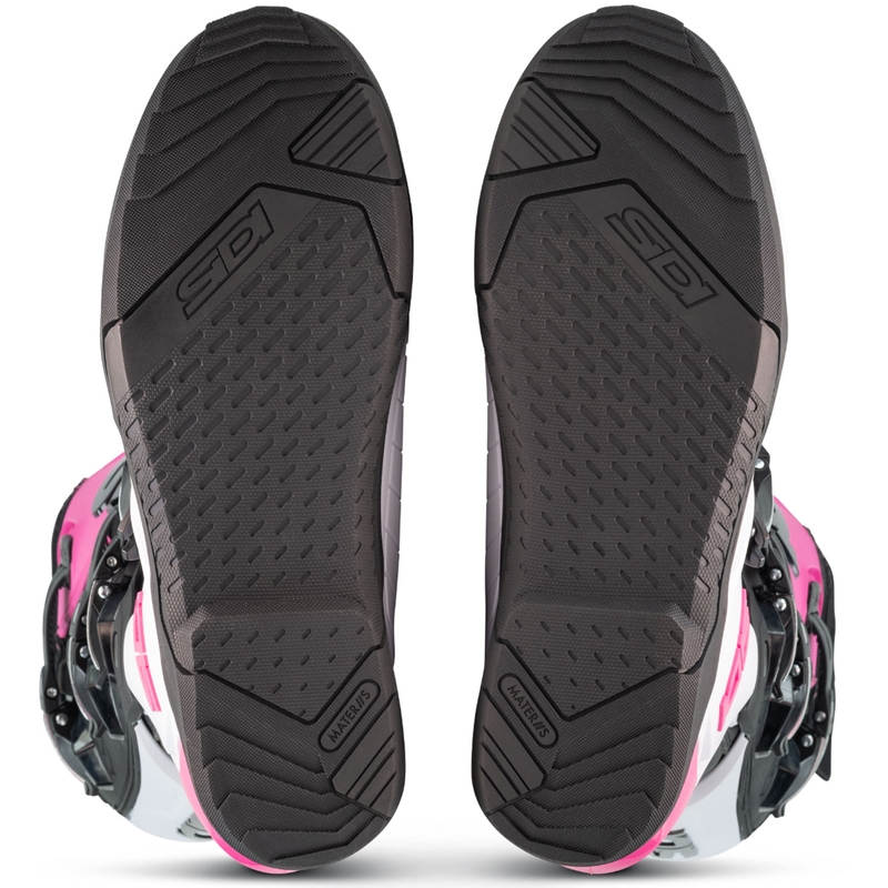 SiDi X Power SC Motorradstiefel weiß-schwarz-rosa