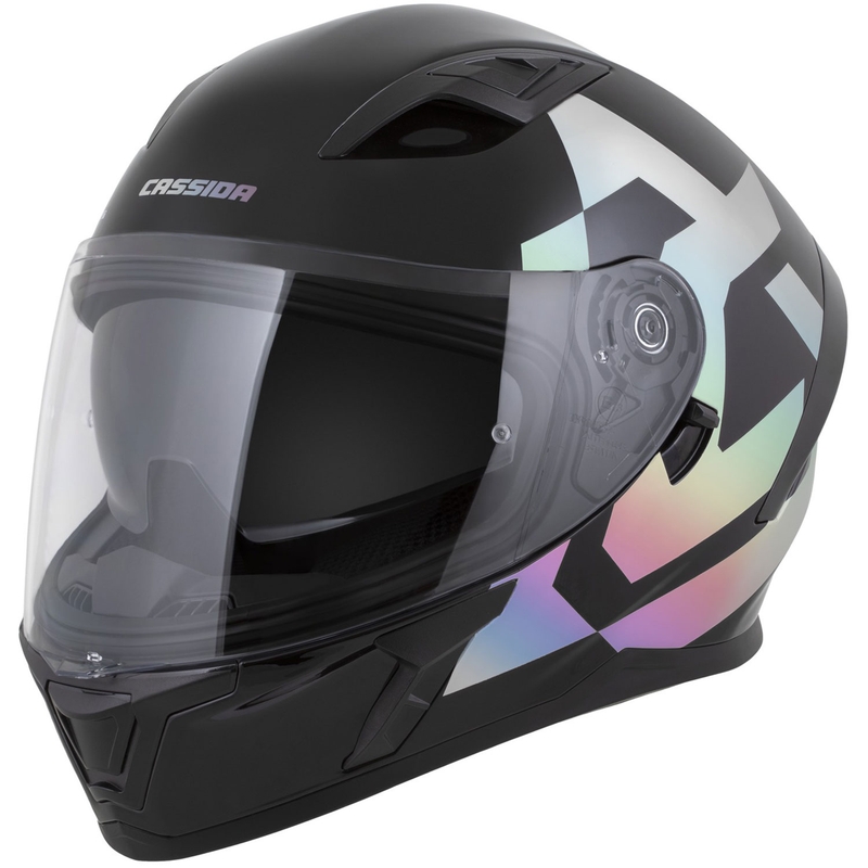 Cassida Orbit Grind Absolut Integralhelm, schwarz-holografisch