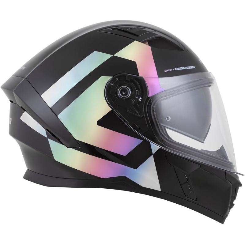 Cassida Orbit Grind Absolut Integralhelm, schwarz-holografisch