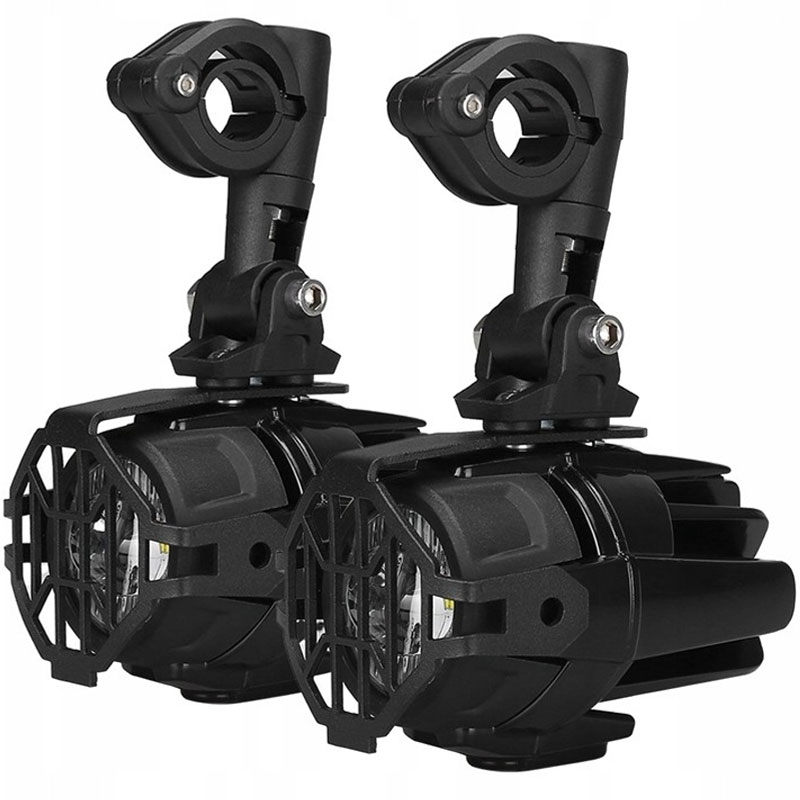 Zusätzliche LED-Leuchten von St Tuning mit Schutzabdeckung für BMW R1200 GS und R1250 GS LC 2013-2019