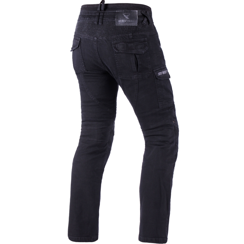 Street Racer Cargo CE Cropped Motorradjeans Schwarz