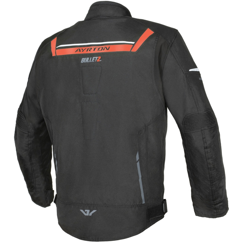 Ayrton Bullet II Motorradjacke schwarz-rot-grau