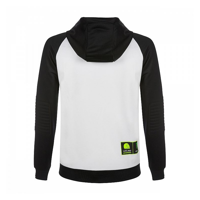 Sweatshirt VR46 Valentino Rossi RIDERS ACADEMY MONSTER Fleece weiß-schwarz