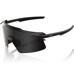 100% Aerocraft Sonnenbrille mit schwarzen Gläsern