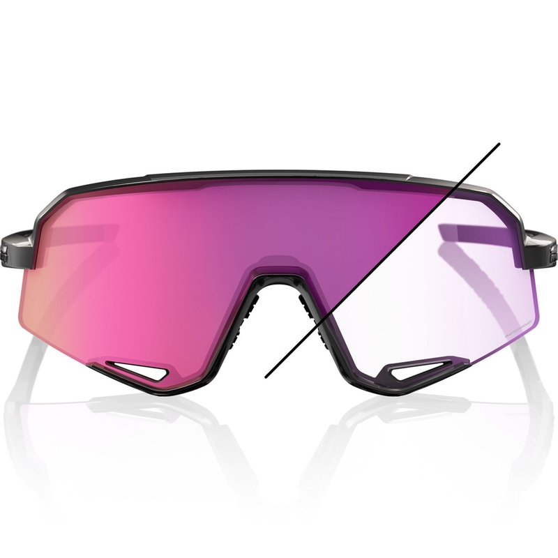 100% Slendale Sonnenbrille mit violetten photochromen Gläsern
