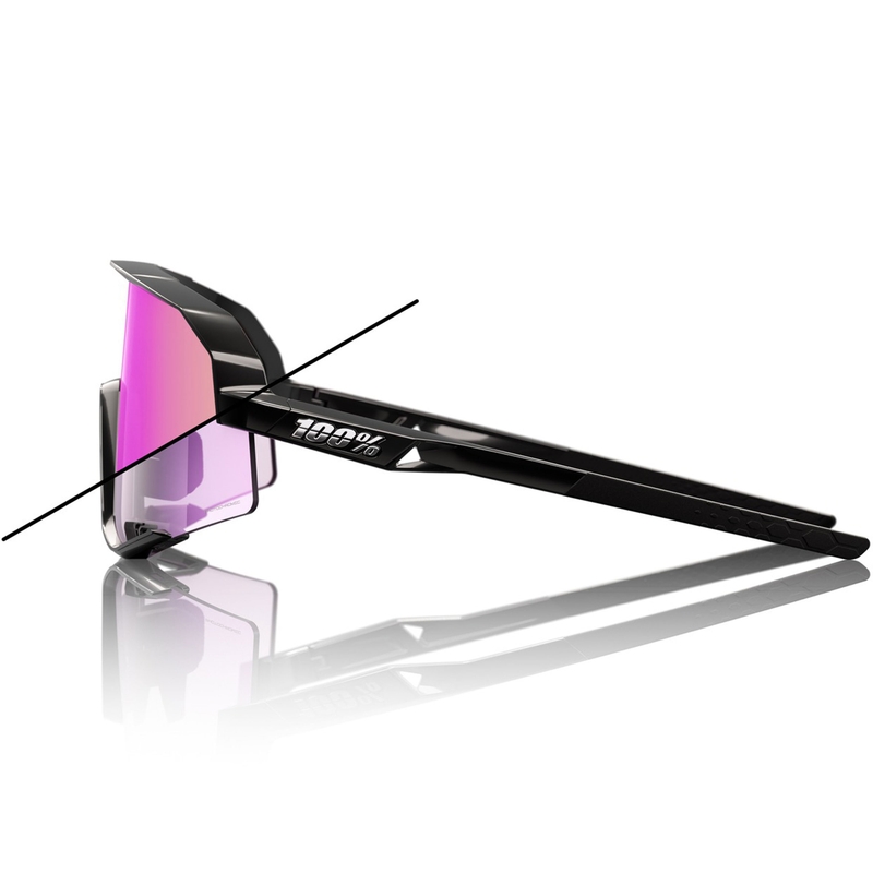 100% Slendale Sonnenbrille mit violetten photochromen Gläsern