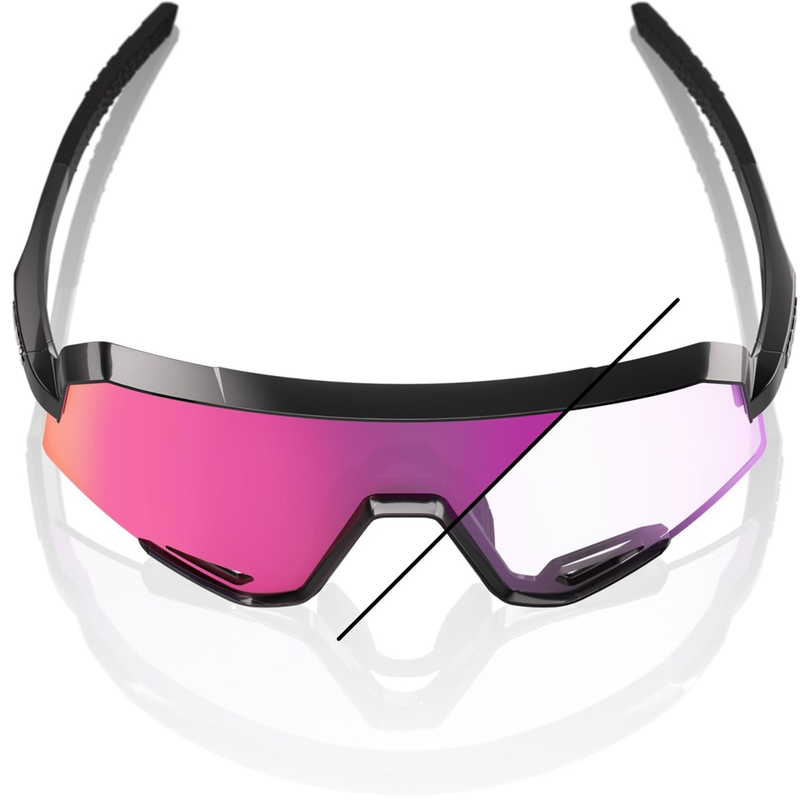 100% Slendale Sonnenbrille mit violetten photochromen Gläsern