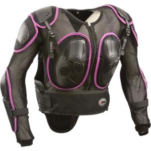 Women's body protector Emerze EM8 schwarz und lila