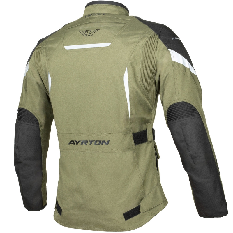 Damen-Motorradjacke Ayrton Teressa II, dunkelgrün