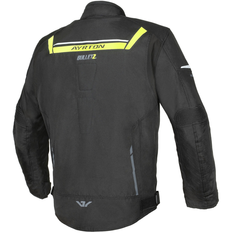 Ayrton Bullet II Motorradjacke schwarz-fluoreszierend gelb-grau