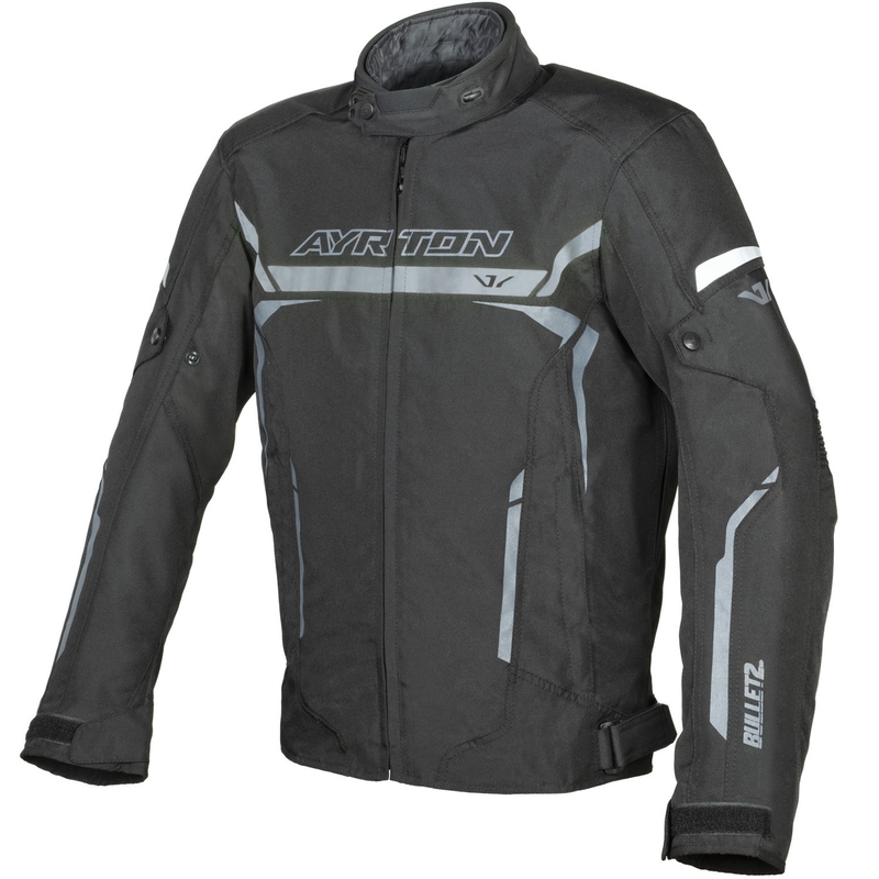 Ayrton Bullet II Motorradjacke schwarz-dunkelgrau