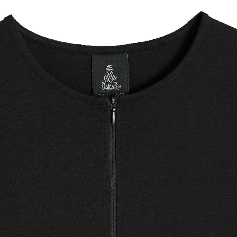 Damen Dakar DKR Zipp T-Shirt schwarz
