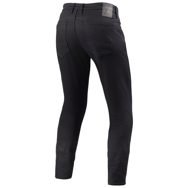 Revit Kai Skinny Extra Cropped Motorcycle Jeans Schwarz