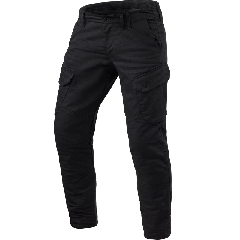 Revit Cargo 2 TF Extra Cropped Motorradjeans Schwarz