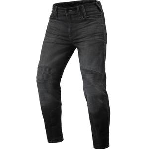 Revit Moto 2 TF Extra Cropped Motorradjeans, gewaschenes Dunkelgrau
