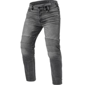 Revit Moto 2 TF Extra Cropped Motorradjeans, gewaschenes Mittelgrau