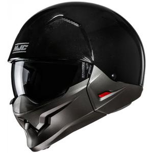 Offener Helm mit Visier HJC i20N Solid metallic schwarz