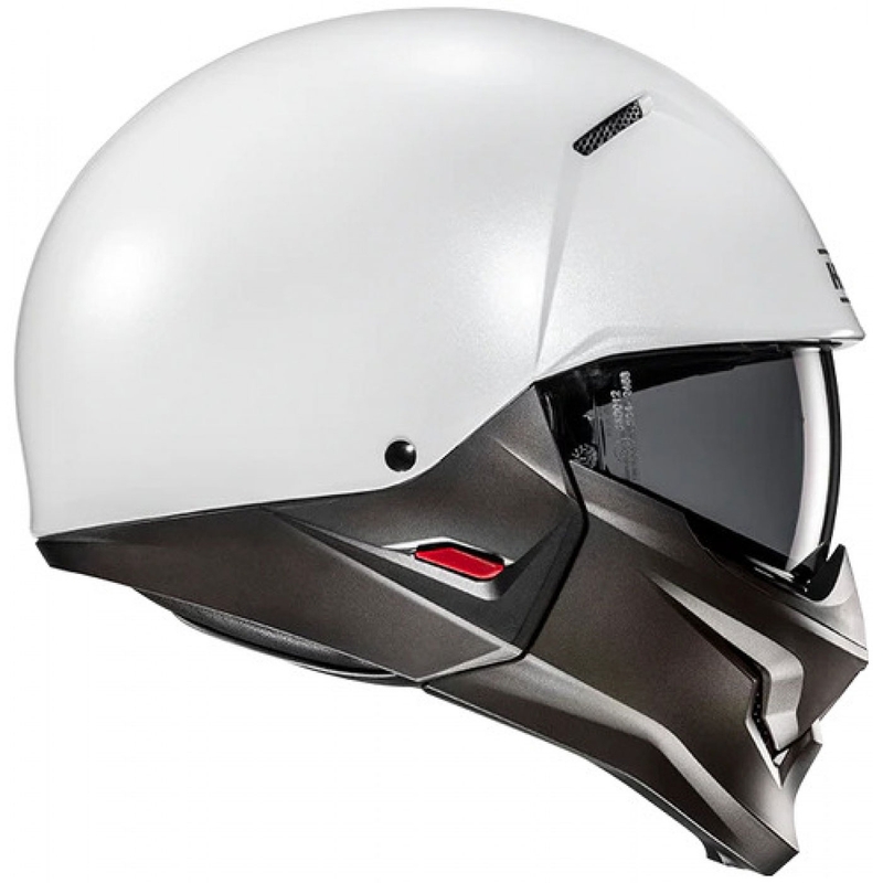 Offener Helm mit Visier HJC i20N Solid Pearl White