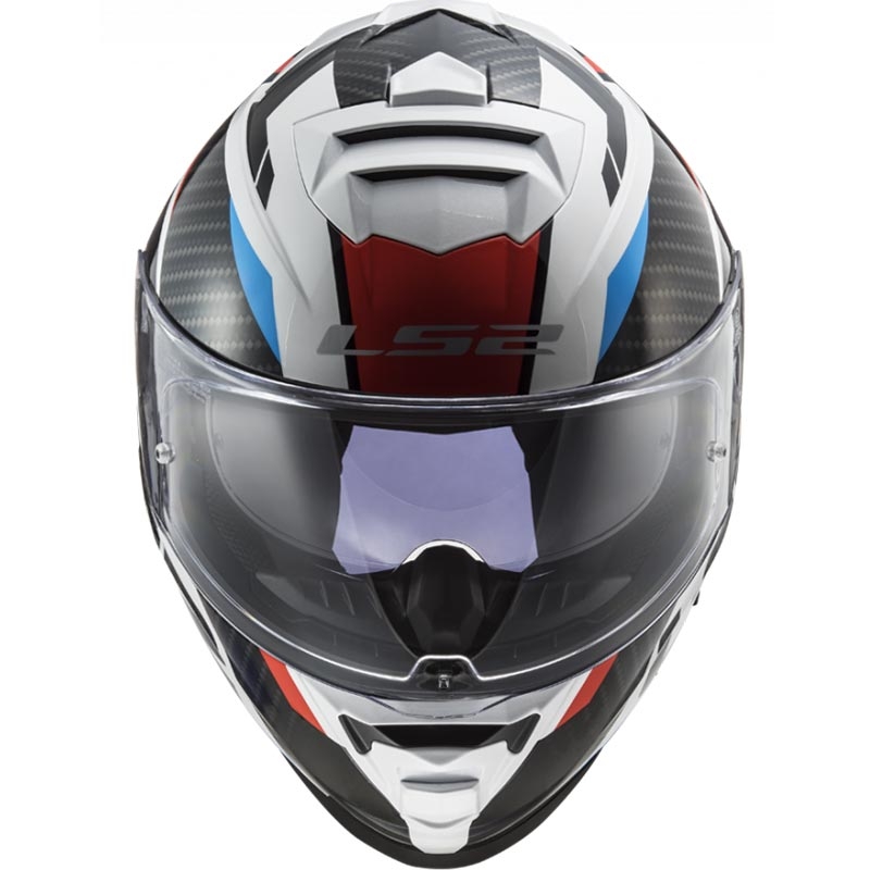 Integralhelm LS2 FF800 Storm II Racer weiß-schwarz-rot-blau
