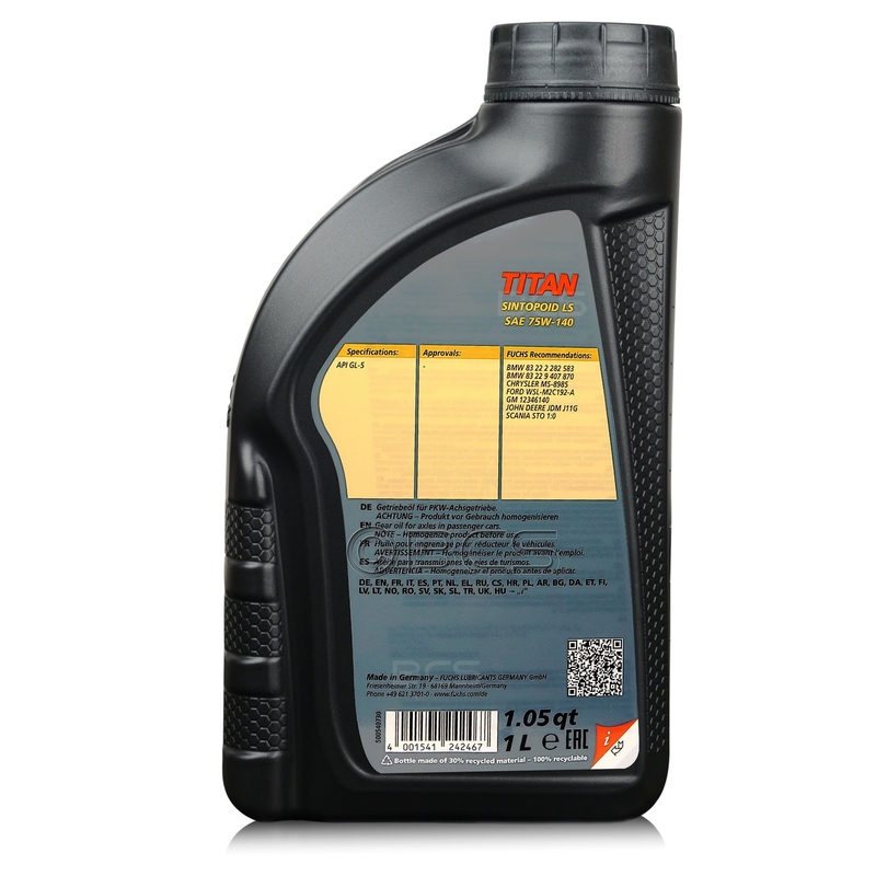 Getriebeöl SILKOLENE TITAN SINTOPOID LS SAE 75W-140 1 l