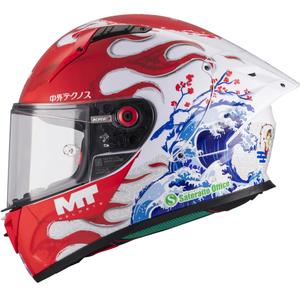 Integralhelm MT Targo S Yamanaka A5 weiß-rot-blau