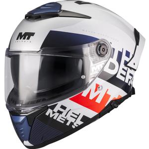 Integralhelm MT Thunder 4 SV Waves A17 weiß-blau-rot