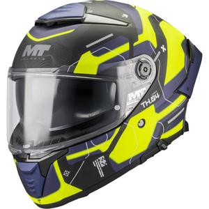 Integralhelm MT Thunder 4 SV Lumex B27 schwarz-blau-fluoreszierend gelb