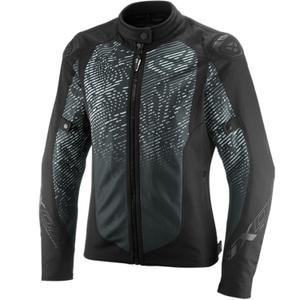 Damen-Motorradjacke IXON Artemis schwarz-weiß