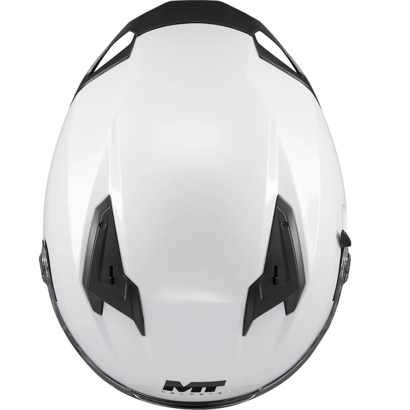 Integraler Motorradhelm MT Braker SV Pure A0 weiß