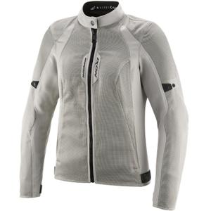 Damen-Motorradjacke IXON Shadow Lady grau-beige