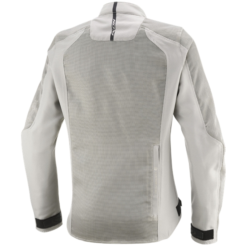 Damen-Motorradjacke IXON Shadow Lady grau-beige