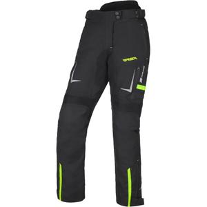Damen-Motorradhose RSA EXO 2 Schwarz-Fluogelb