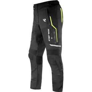 Motorradhose Street Racer Flex EVO schwarz-fluo gelb