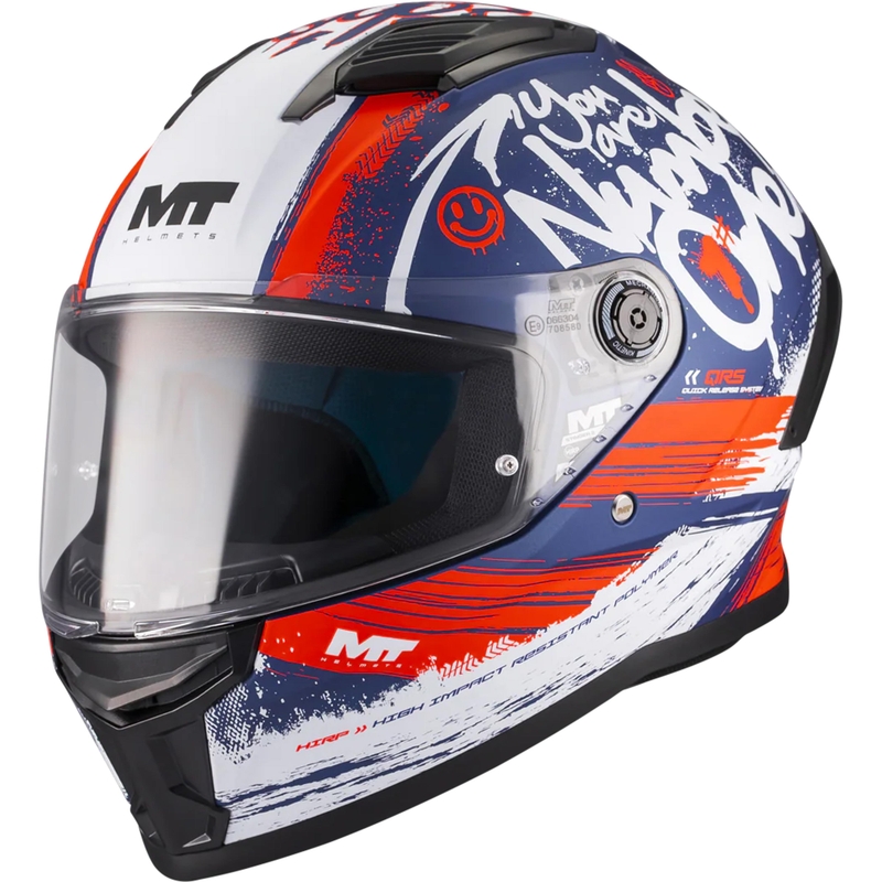 Integralhelm MT Stinger 2 Rocket C17 matt blau-rot-grau