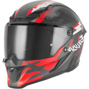 Integralhelm NOX Exklusiv Goliath Cut'D matt schwarz-rot
