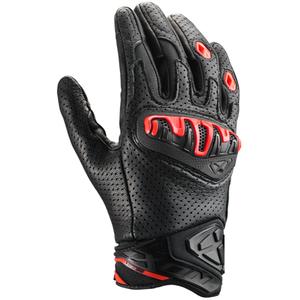 IXON Mirage Motorradhandschuhe aus Leder, schwarz-rot