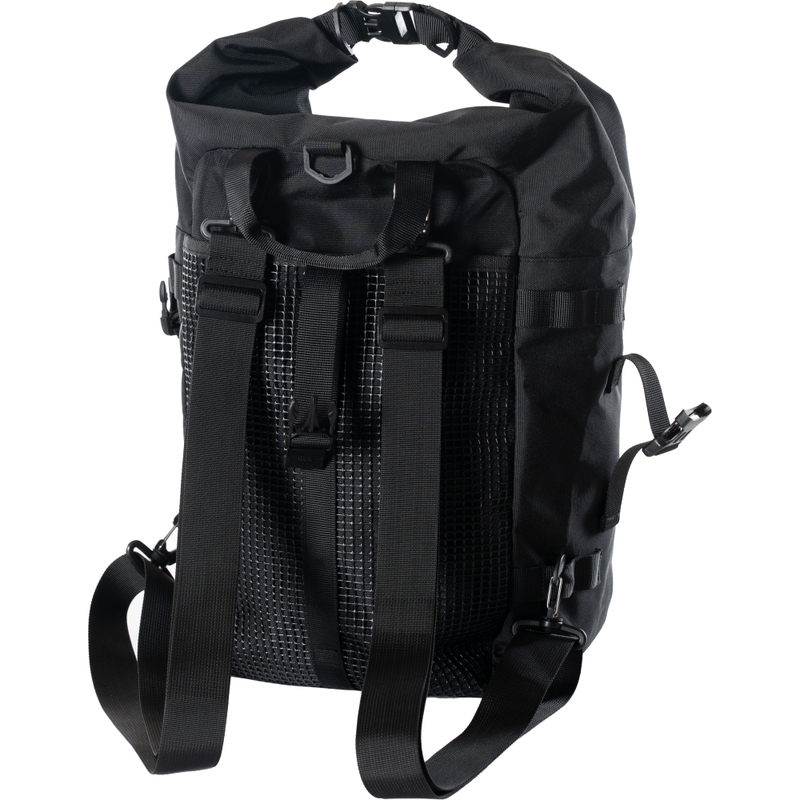 Wasserdichte Motorradtasche MotoZem DryBag schwarz 27,5 l