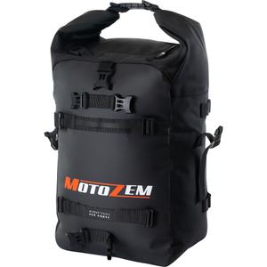 Wasserdichte Motorradtasche MotoZem DryBag schwarz