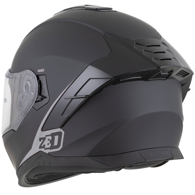 Integralhelm ZED K40, matt schwarz-dunkelgrau